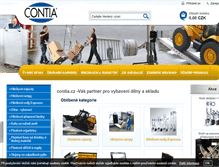 Tablet Screenshot of contia.cz